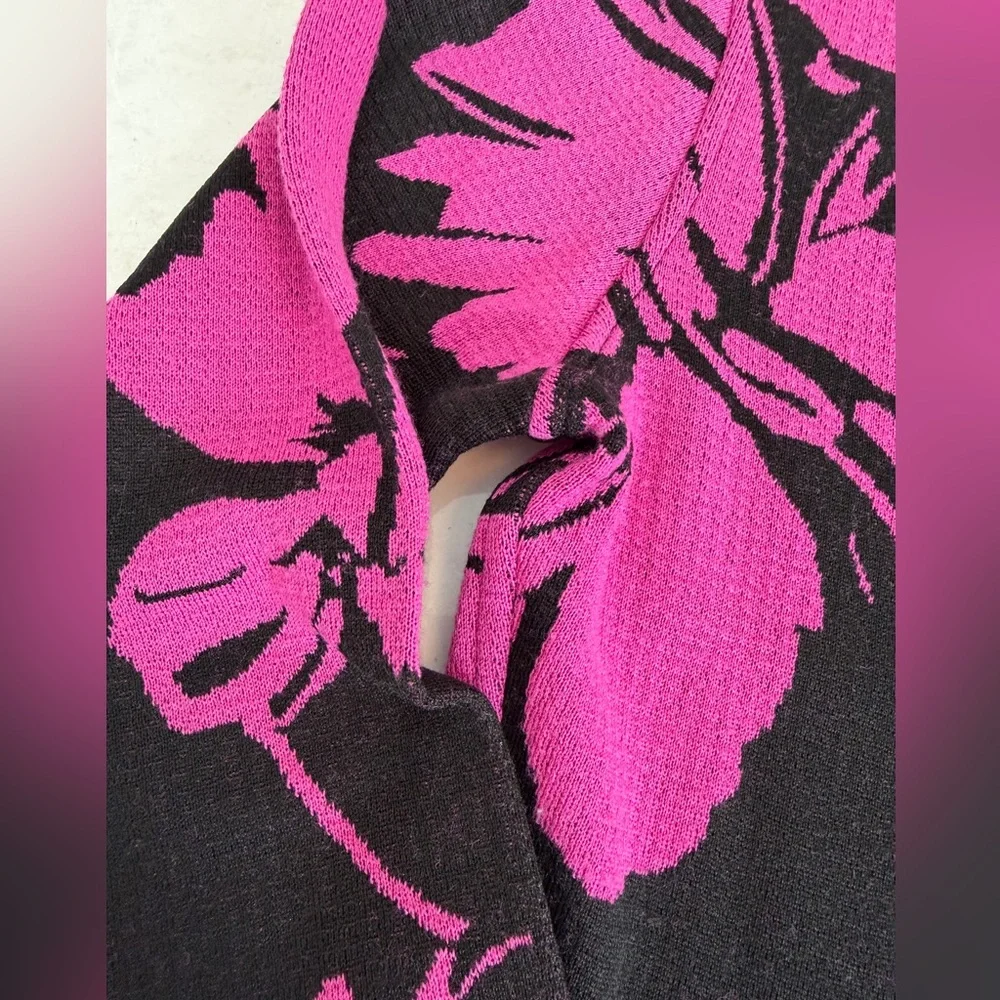 Christian Dior Vintage Floral Knit Cardigan – Rare Statement Piece